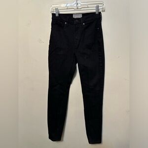 Everlane High Rise Skinny Jeans In‎ Black Size 25 Classic Minimalist